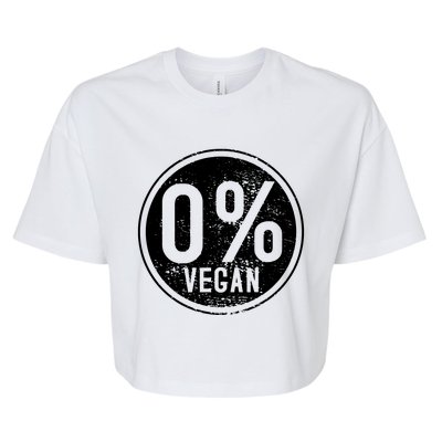 AntiVegan Non Vegetarian BBQ MeatEater Bella+Canvas Jersey Crop Tee