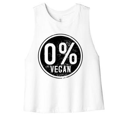 AntiVegan Non Vegetarian BBQ MeatEater Women's Racerback Cropped Tank