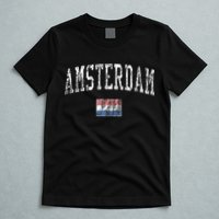 Amsterdam Netherlands Vintage Sports T-Shirt
