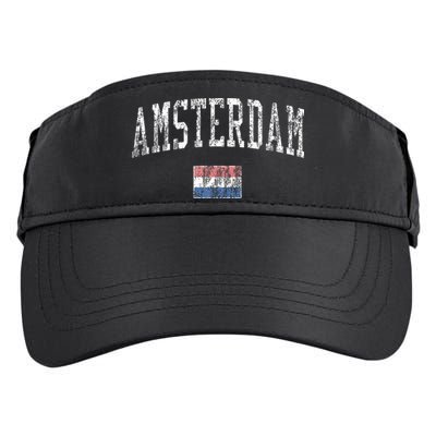 Amsterdam Netherlands Vintage Sports Adult Drive Performance Visor