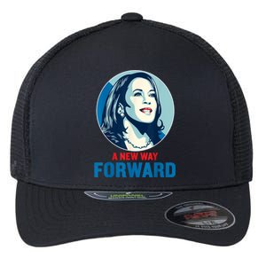 A New Way Forward 2024 Kamala Walz Flexfit Unipanel Trucker Cap