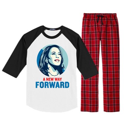 A New Way Forward 2024 Kamala Walz Raglan Sleeve Pajama Set