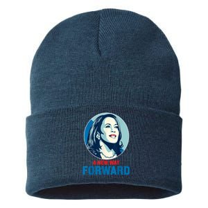 A New Way Forward 2024 Kamala Walz Sustainable Knit Beanie