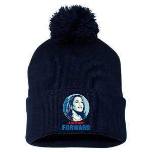 A New Way Forward 2024 Kamala Walz Pom Pom 12in Knit Beanie