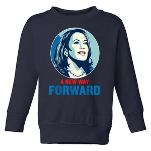 A New Way Forward 2024 Kamala Walz Toddler Sweatshirt