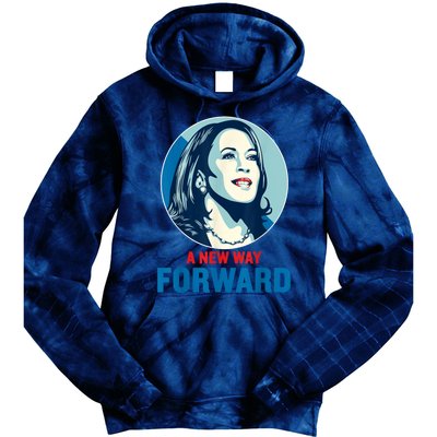 A New Way Forward 2024 Kamala Walz Tie Dye Hoodie