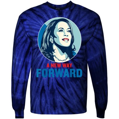 A New Way Forward 2024 Kamala Walz Tie-Dye Long Sleeve Shirt