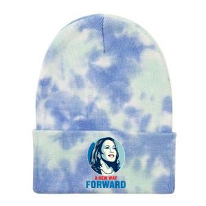 A New Way Forward 2024 Kamala Walz Tie Dye 12in Knit Beanie