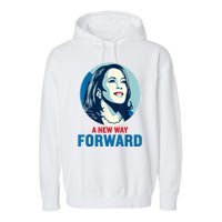 A New Way Forward 2024 Kamala Walz Garment-Dyed Fleece Hoodie