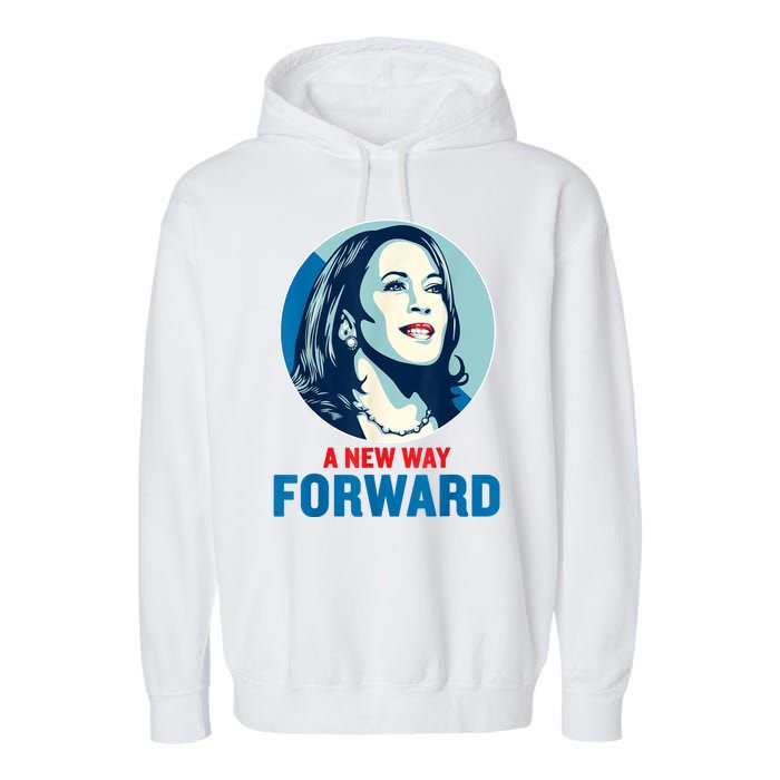 A New Way Forward 2024 Kamala Walz Garment-Dyed Fleece Hoodie