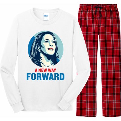 A New Way Forward 2024 Kamala Walz Long Sleeve Pajama Set