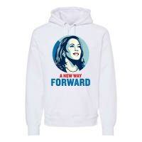 A New Way Forward 2024 Kamala Walz Premium Hoodie