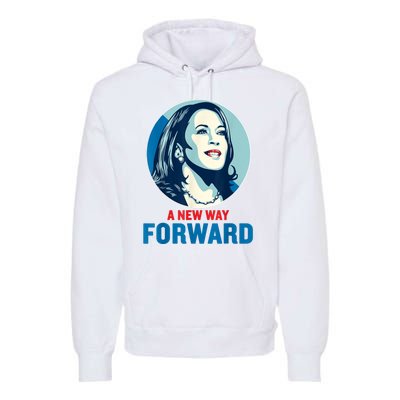 A New Way Forward 2024 Kamala Walz Premium Hoodie