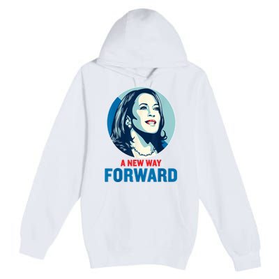 A New Way Forward 2024 Kamala Walz Premium Pullover Hoodie