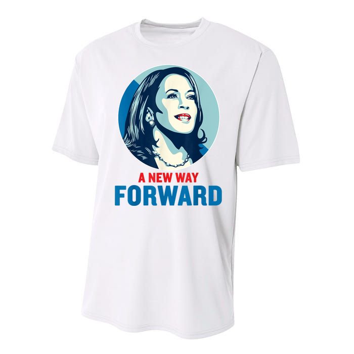 A New Way Forward 2024 Kamala Walz Performance Sprint T-Shirt