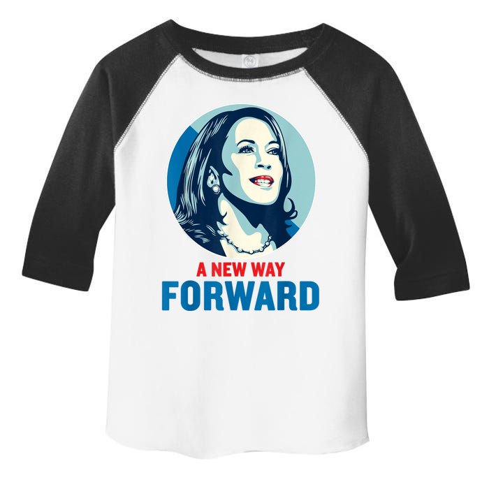 A New Way Forward 2024 Kamala Walz Toddler Fine Jersey T-Shirt