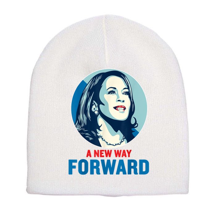 A New Way Forward 2024 Kamala Walz Short Acrylic Beanie