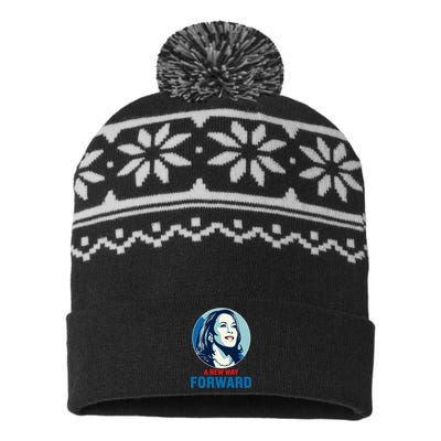 A New Way Forward 2024 USA-Made Snowflake Beanie