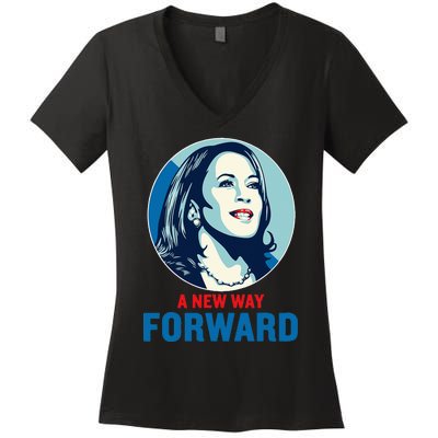 A New Way Forward 2024 Women's V-Neck T-Shirt