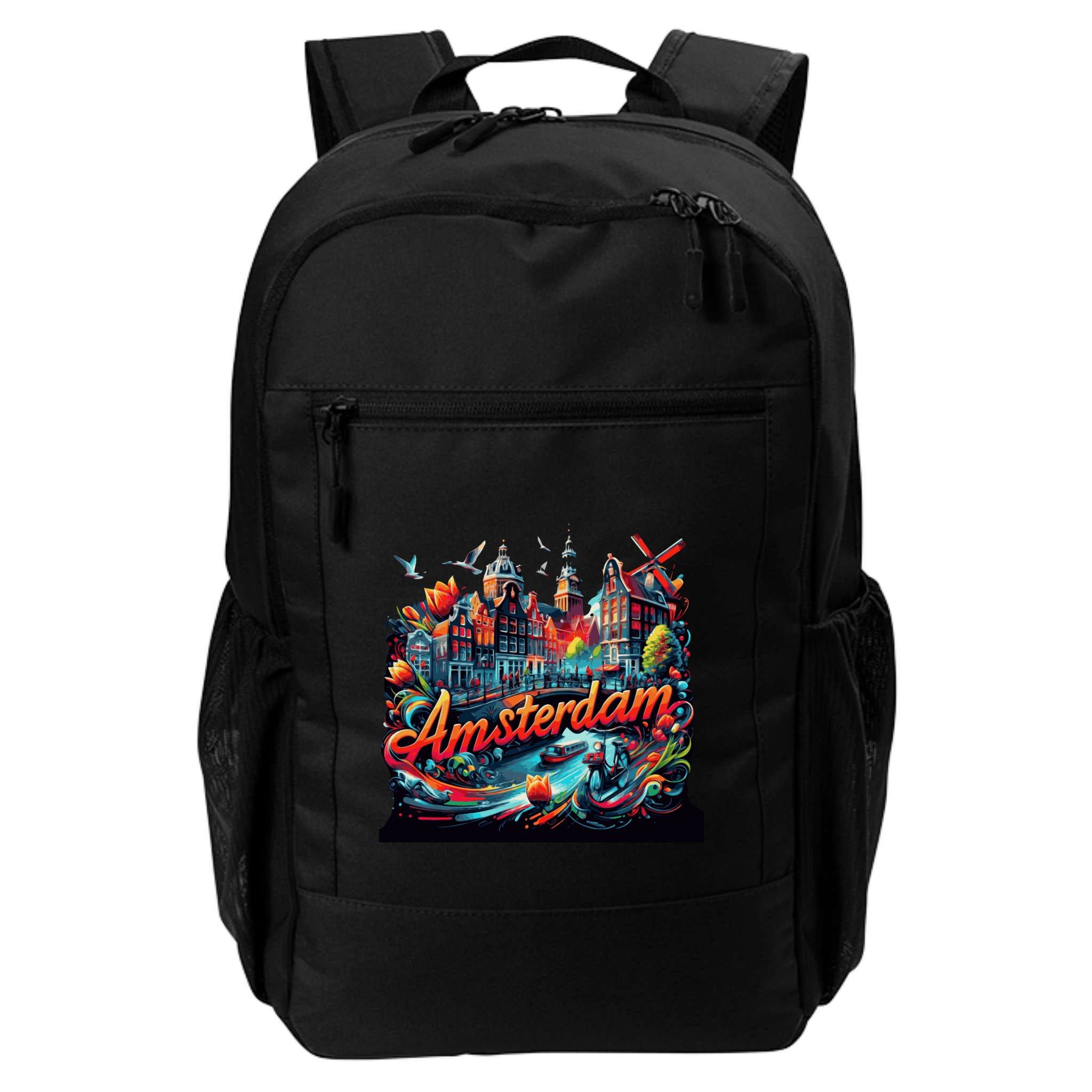 Amsterdam Netherlands Windmills Holland Backpack