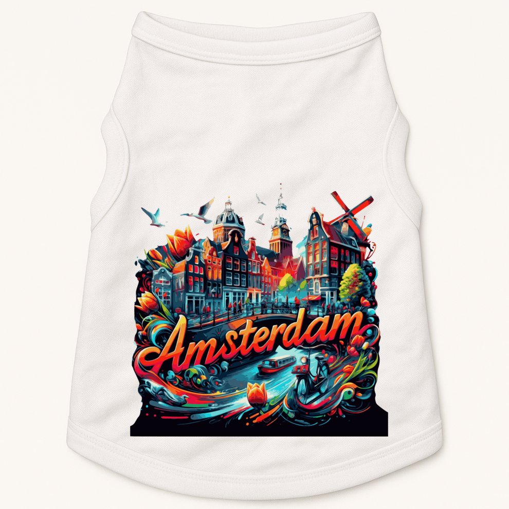 Amsterdam Netherlands Windmills Holland Doggie Tank