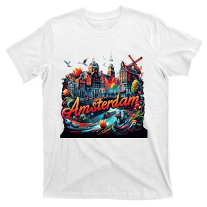 Amsterdam Netherlands Windmills Holland T-Shirt