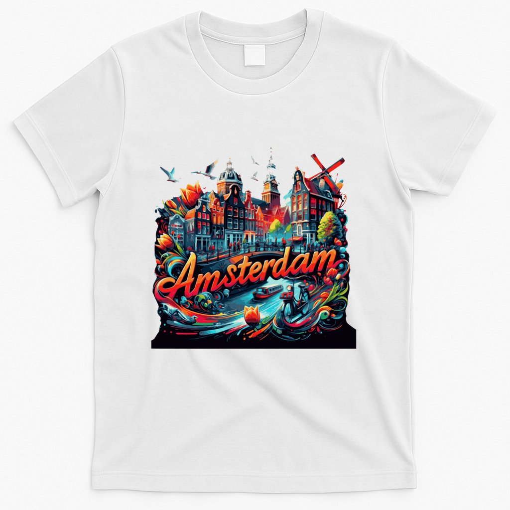 Amsterdam Netherlands Windmills Holland T-Shirt