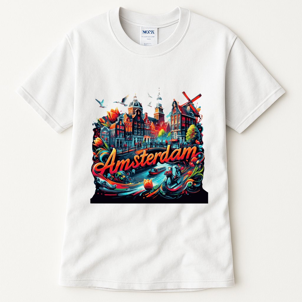 Amsterdam Netherlands Windmills Holland Tall T-Shirt