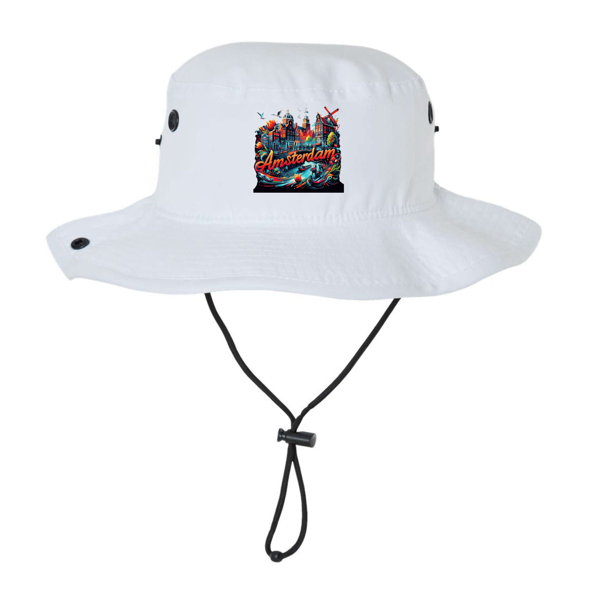 Amsterdam Netherlands Windmills Holland Bucket Hat