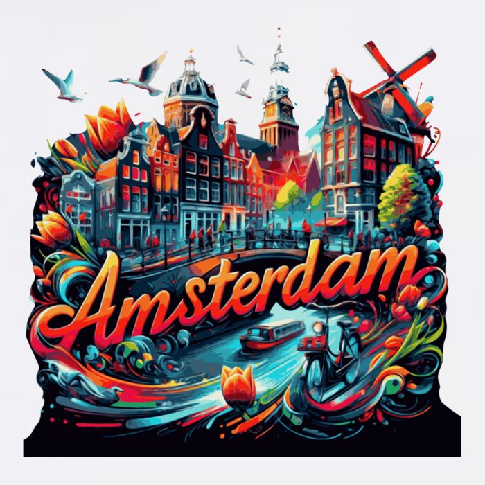 Amsterdam Netherlands Windmills Holland Beanie
