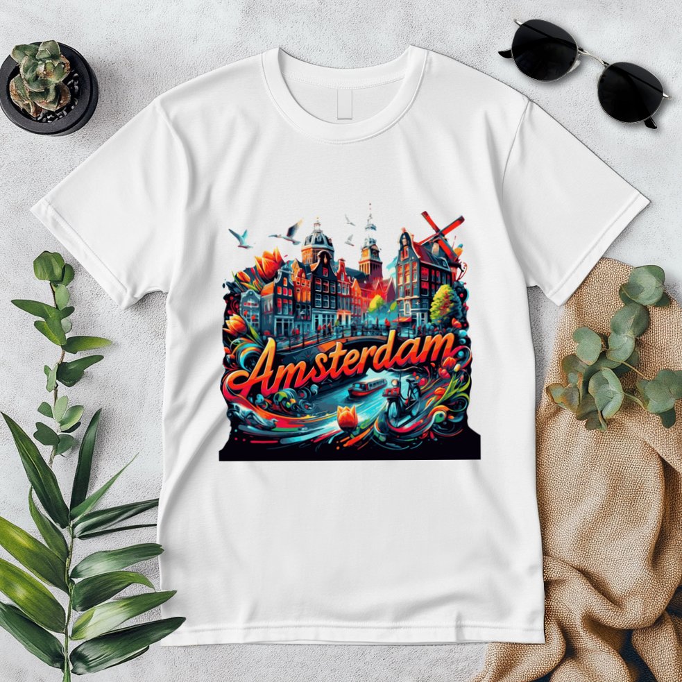 Amsterdam Netherlands Windmills Holland Premium T-Shirt
