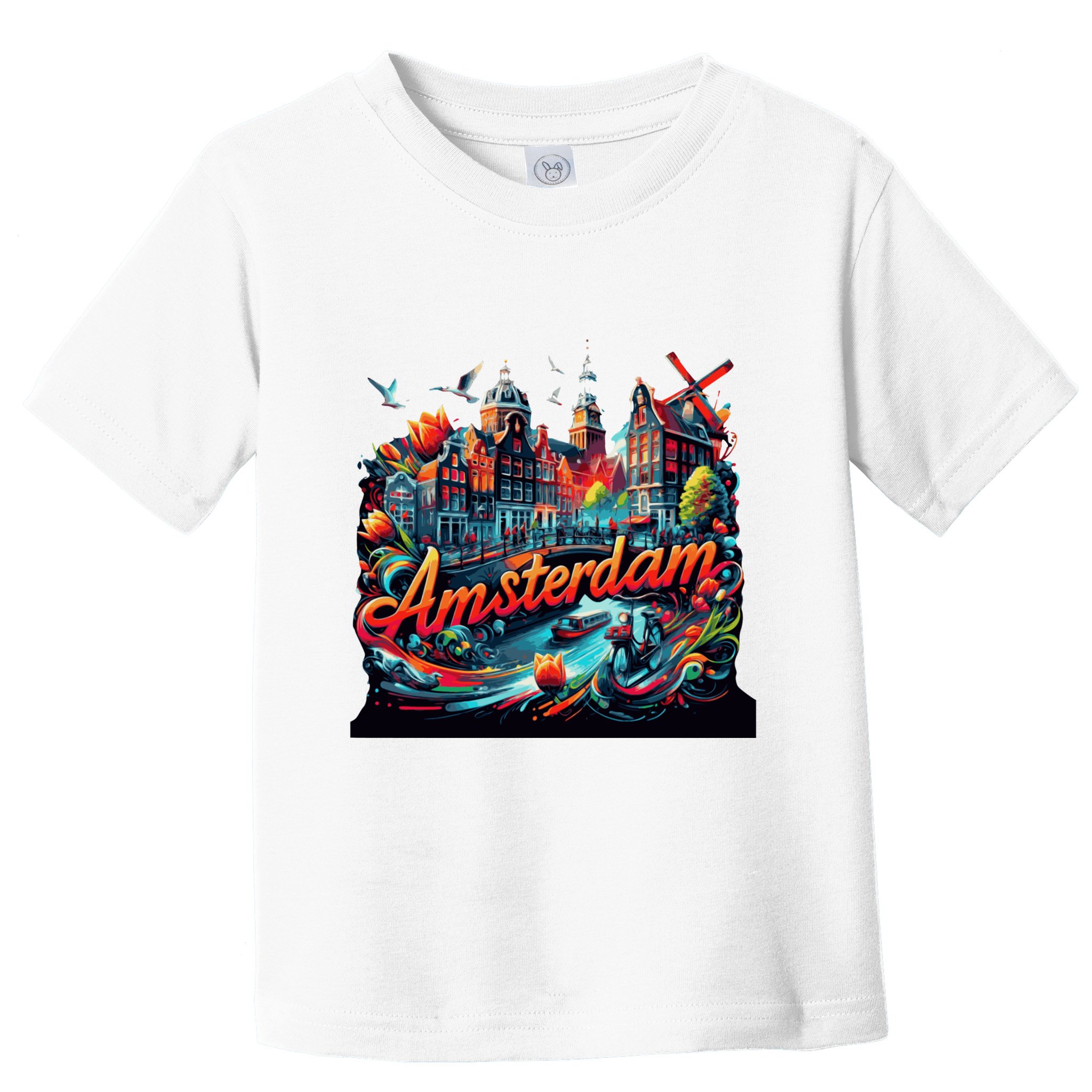 Amsterdam Netherlands Windmills Holland Toddler T-Shirt