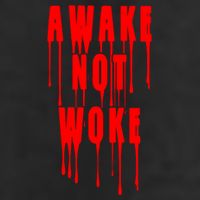 Awake Not Woke Patriotic American Pride Bloody 11oz C Handle Ceramic Mug