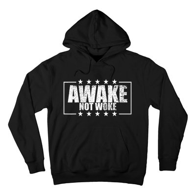 Awake Not Woke Anti Censorship Free Speech Awake Not Woke Hoodie