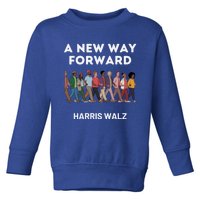 A New Way Forward Harris Walz Cute Gift Toddler Sweatshirt