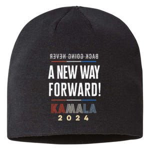 A New Way Forward Progress Never Stops Kamala For President Sustainable Beanie