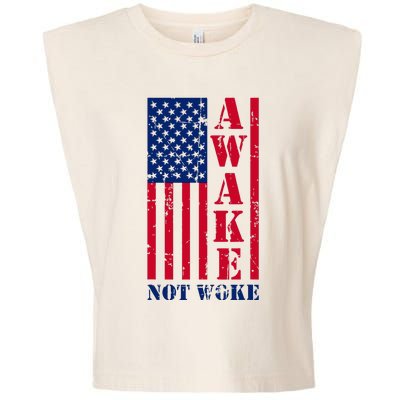 Awake Not Woke Garment-Dyed Women's Muscle Tee