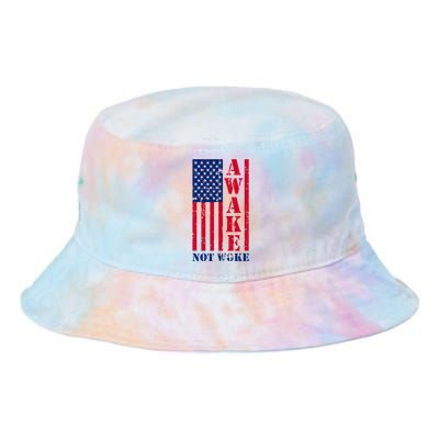 Awake Not Woke Tie Dye Newport Bucket Hat