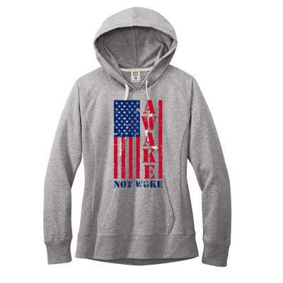 Awake Not Woke Women's Fleece Hoodie