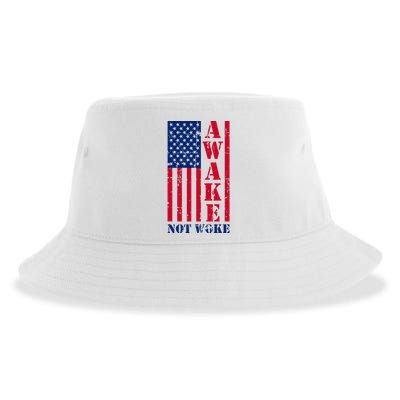 Awake Not Woke Sustainable Bucket Hat