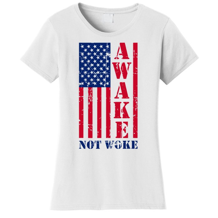 Awake Not Woke Women's T-Shirt