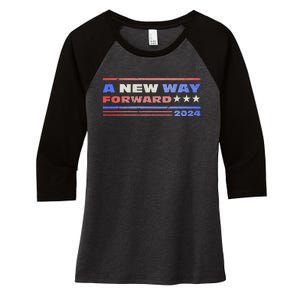 A New Way Forward Women's Tri-Blend 3/4-Sleeve Raglan Shirt