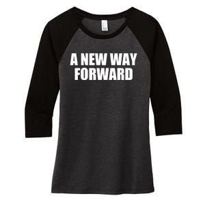 A New Way Forward Women's Tri-Blend 3/4-Sleeve Raglan Shirt