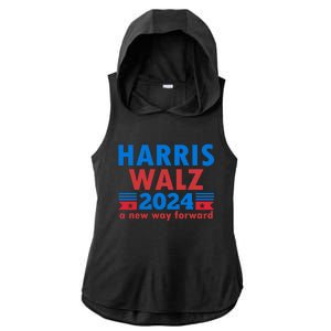 A New Way Forward Harris Walz 2024 Kamala Harris Tim Walz Gift Ladies PosiCharge Tri-Blend Wicking Draft Hoodie Tank