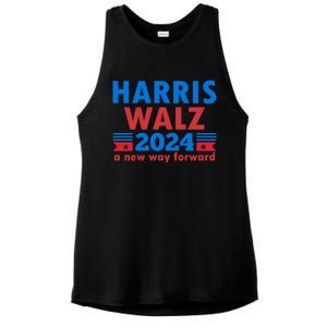 A New Way Forward Harris Walz 2024 Kamala Harris Tim Walz Gift Ladies PosiCharge Tri-Blend Wicking Tank