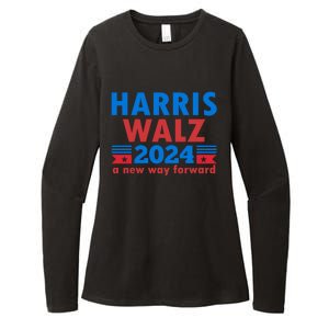 A New Way Forward Harris Walz 2024 Kamala Harris Tim Walz Gift Womens CVC Long Sleeve Shirt