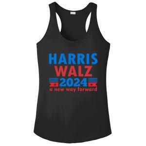 A New Way Forward Harris Walz 2024 Kamala Harris Tim Walz Gift Ladies PosiCharge Competitor Racerback Tank