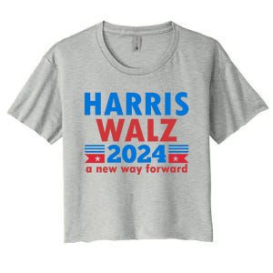 A New Way Forward Harris Walz 2024 Kamala Harris Tim Walz Gift Women's Crop Top Tee