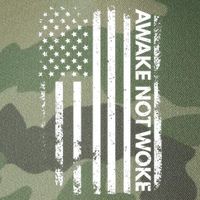 Awake Not Woke American Flag Free Speech Legacy Tie Dye Trucker Hat