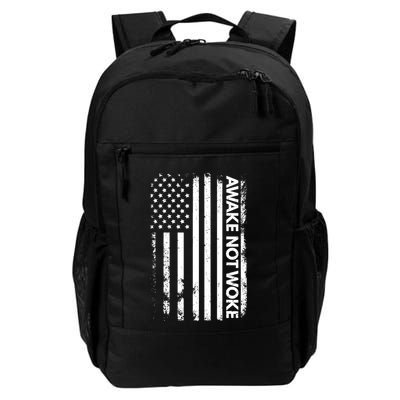 Awake Not Woke American Flag Free Speech Backpack